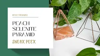 Peach Selenite Pyramid Crystal Station [Sneak Peek]