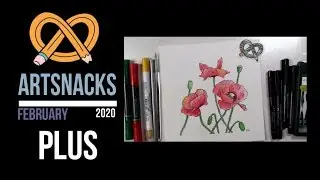 Artsnacks PLUS February 2020 // Art supplies unboxing, challenge // Faber-Castell WATERCOLOR MARKERS
