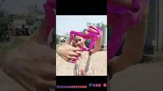 Unique photo poses for Holi and Rangpanchami / Sef timer Holi poses #holi #rangpanchami #photoposes