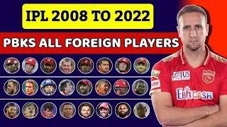 IPL 2008 To 2022 Punjab Kings All Foreign Players | PBKS All Foreign Players In IPL History
