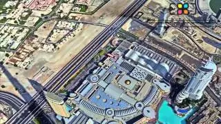 Burj Khalifa Pinnacle Panorama - 360 degree image