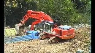LIEBHERR R964 & Bobcat Hospital Demolition / A. Schmid, Abbruch Marienhospital Stuttgart, 1995.