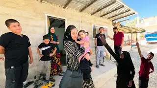 Najma , a young rural mother 🌾, lovingly caring for little Ava 👶💗, the heart of the family 🏡💞.