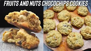 Fruit & Nut Chocochips Cookies | Best Big Cookies Recipe | Jab's Cooking