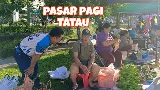 Pasar Pagi Tatau‼️Meriah dengan buah-buahan tempatan,Durian,Dabai dan sayuran segar serta ikan