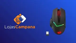 Mouse Gamer Sem Fio Redragon Mirage Pro Rgb Preto 8 Disparos M690-PRO