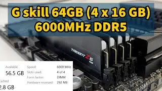G Skill 64GB 6000 MHz DDR5 Overclockers