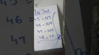 Highlight 0:00 &ndash; 1:30 from IQ Test #live #maths #puzzle