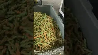 Easy operation Fried Bicolor Twist Snacks Making Machine with 300-400kg/h capacity