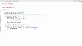 Vector of vectors (C++ programming tutorial)