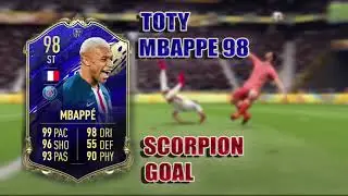 TOTY MBAPPE 98 SCORPION GOAL FIFA 20 SKILLS
