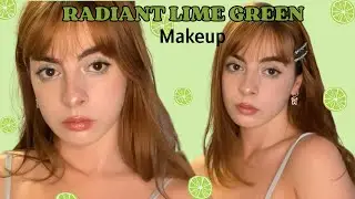 🍸Radiant Lime Green Makeup (tutorial)🍋&zwj;🟩
