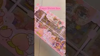 Kawai Sticker Box #stationery #stationarycollection #explore #unboxing #gift #haulvideo #sticker