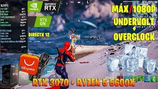 FORTNITE - RTX 3070 + RYZEN 5 5600x (M&Aacute;X/DLSS/1080P) - UNDERVOLTING + OVERCLOCK