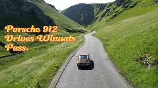1965 Porsche 912 drives Winnats pass and Mam Tor