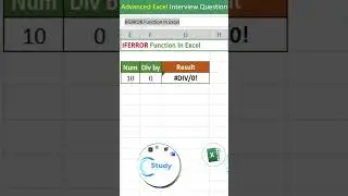 Iferror function in excel | IFerror formula in excel | excel interview questions | excel tips tricks