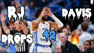 RJ Davis drops 42 Points vs Miami! 🔥