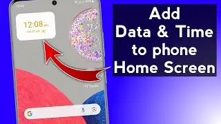 Mobile ki Home Screen par Time kaise lagaye | How to set clock on home screen
