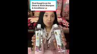 Product Review on the Onion Rosemary & Biotin Shampoo & Hair Treatment | December 29, 2024