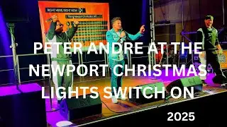 Peter Andre, Newport Christmas light switch on 2025