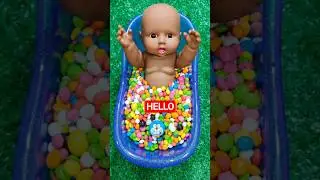 Minutes Satisfying Video Mixing Funny Candy ASMR & Make Up in 3 Bathtubs with Magic M&M's Slime