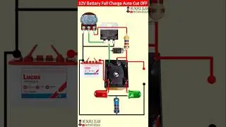 How to Make 12V Battery Full Charge Auto Cut of Circuit || Overcharge Protection Circuit || #charger