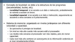 Jerarquía de Memoria - Concepto localidad