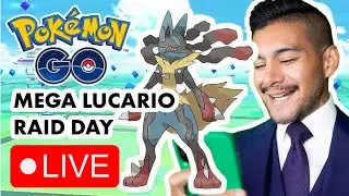[IRL] Hosting MEGA LUCARIO RAID DAY! Live from NYC - #POKEMONGO LIVE! - READ THE !rules