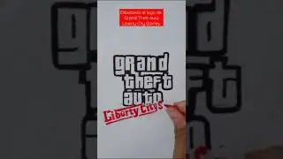 Dibujando el logo de Grand Theft Auto Liberty City Stories | GTALCS. Speed drawing. #shorts #gtalcs