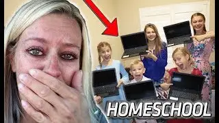 Emotional FIRST Day of Homeschool For 6 KIDS!