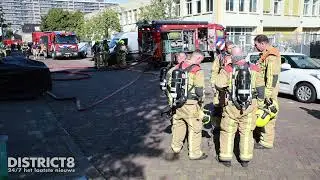 Grote brand in flatwoning na explosie Ocarinalaan Rijswijk