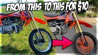 How To Paint Your Dirt Bike Rim With Less Than $10