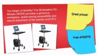 Computer On Wheels - Mobile Computer/Laptop Cart - ofconcepts.com