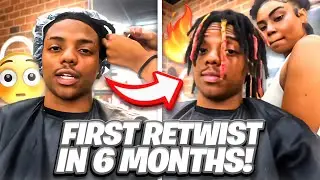 CRAZY DREAD TRANSFORMATION, FIRST RETWIST IN 6 MONTHS !!! + DETOX + I RE-DYED MY DREADS