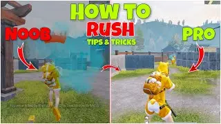 HOW TO RUSH PROPERLY IN OPEN PUBG MOBILE🔥CLOSE RANGE TIPS AND TRICKS BATTLEGROUNDS MOBILE BGMI 1.4
