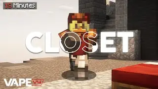 Smooth 15 Minutes of Closet Cheating on Hypixel Bedwars ft. Vape V4