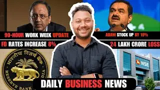 Adani stock UP, Update on L&T chariman 90hr work ,FD rates increase,Zomato , jio finance | Youwaifx