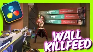Wall Killfeed Effect in DAVINCI RESOLVE