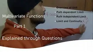 How to find  limit of Multivariate function explained? Path dependent limit part 1 || Jatin Sharma