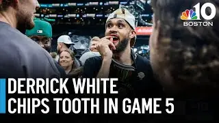 Derrick White chips tooth as he helps bring Celtics the NBA title