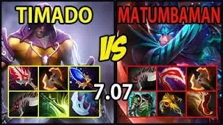Timado [AntiMage] vs Matumbaman [PA] - Full Items HARD GAME 7.07
