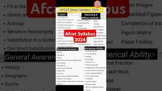 Afcatsyllbus 2024 afcat syllabus forflyingbranch #afcatsyllabus nontechnicalbranch #afcatdetails2024