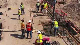 Campus consolidation: Concrete pour