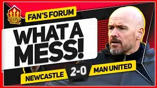 TEN HAG'S WORST GAME! Newcastle 2-0 Manchester United | LIVE Fan Forum