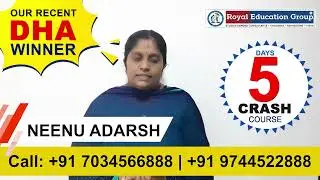 Testimonials from our Recent DHA Winner Neenu..