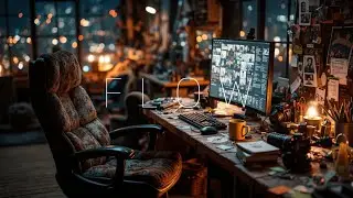 Deep Coffee Work ~ Cozy Ambient Focus Music for Late Night Productivity & Study