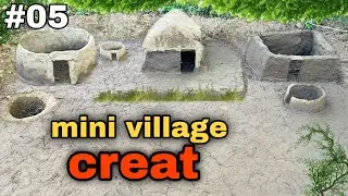 Mini Village Creation &ndash; Realistic Clay Houses Build | Mini Village Project Episode #05