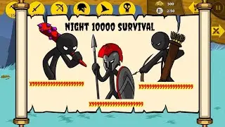 x99999 СУПЕР ЗОМБИ ВЫЖИВАНИЕ В НОЧИ 10000 | STICK WAR LEGACY