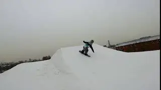 Сальто назад (Back Flip) на сноуборде в наименьшем возрасте в России