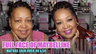 ПОЛНОЕ ЛИЦО MAYBELLINE | ДОСТУПНАЯ КОСМЕТИКА ИЗ АПТЕЧНЫХ МАГАЗИНОВ | КРАСОТА ПО ОГРАНИЧЕННОМУ БЮДЖЕТУ | ЗРЕЛАЯ КОЖА СТАРШЕ 40 И 50 ЛЕТ